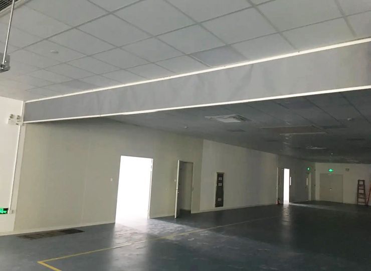 建筑物頂棚有管道擋煙垂壁該怎么安裝？